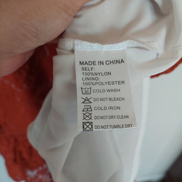 Ivy City Co. Monroe Lace Button Down Midi Dress Burnt Orange Size Medium - Picture 6 of 10